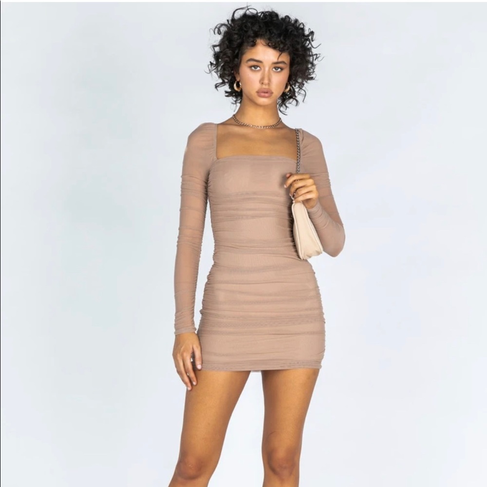 Princess Polly Charvi Long Sleeve Mini Dress